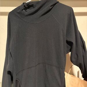 Melanzana Black Cowl Neck Jacket